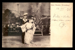 67 - STRASBOURG - EDEN-THEATER - DIE GEISHA MIMOSA UND REGINALD - CARTE AYANT VOYAGE EN 1898 - Strasbourg