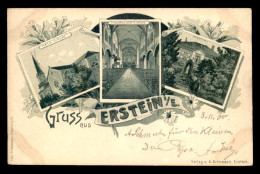 67 - ERSTEIN - CARTE LITHOGRAPHIQUE GRUSS VOYAGEE EN 1900 - Autres & Non Classés