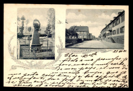 67 - GUNDERSHOFEN - MONUMENT GUERRE DE 1870 ET HAUPTSTRASSE - Autres & Non Classés