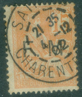 France  FM  1  Ob  B/TB  Ob Saintes 1902   - Military Postage Stamps