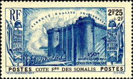 Cte Des Somalis Poste N** Yv:176 Mi:189 Prise De La Bastille (Petit Pt De Rouille) - Ongebruikt