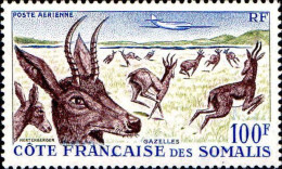 Cte Des Somalis Avion N** Yv:26 Mi:317 Gazelles - Unused Stamps