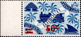 Cte Des Somalis Poste N** Yv:254/261 Série De Londres Surcharge N.valeurs Bord De Feuille - Unused Stamps