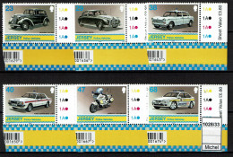 Jersey - 2002 - MNH - Transport - Police Vehicles Cars, Voitures Cars Police, Motorbike, Vehicules De Police - Jersey