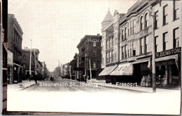 ETATS UNIS - Stephenson St Looking West , Freeport Ill  - Otros & Sin Clasificación