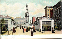 ETATS UNIS - BOSTON, Park Street Entrance To Subway  - Andere & Zonder Classificatie