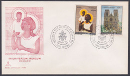 Vatican 1970 Private FDC Cover Madonna, Australia, Pope Paul VI Visit To Asia, Oceania, Christianity - Covers & Documents