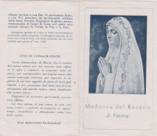 Santino Madonna Del Rosario Di Fatima - Devotion Images