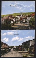 CPA Gogney, Dorf Avec L'Église, Dorfstrasse  - Sonstige & Ohne Zuordnung