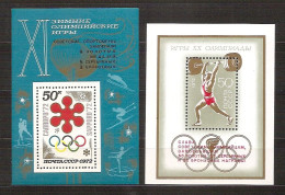 RUSSIA USSR 1972●Collection (olympic S/sheets) MNH - Blokken & Velletjes
