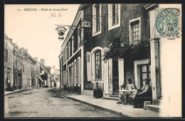 CPA Brulon, Hôtel Du Grand-Cerf  - Brulon