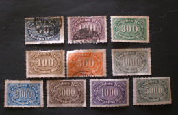 GERMANY III REICH 1922 New Values --- VARIETA !! 50 Mk. Blackish Blue !!!! - Gebruikt