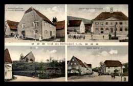 68 - DURLINSDORF - GRUSS AUS - SPEZEREIHANDLUNG JAKOB BLOCHLINGER - SCHULE UND GEMEINDEHAUS - KIRCHE -STRASSE NACH PFIRT - Otros & Sin Clasificación