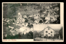 68 - MOLLAU - VUE GENERALE ET HOTEL E. BECK - Autres & Non Classés