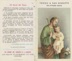 Santino Triduo A S.giuseppe - Images Religieuses
