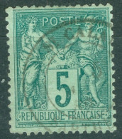 Cad St Calais  Sarthe    Sur 75 B/TB   - 1876-1898 Sage (Type II)