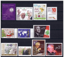 Lebanon 2012 Complete Year Issues, Stamps MNH - Líbano