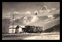 74 - ST-GERVAIS-LES-BAINS - TRAIN EN GARE DE CHEMIN DE FER DU COL DE VOZA  - Saint-Gervais-les-Bains