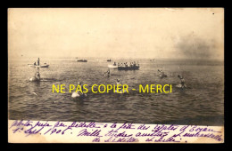 74 - EVIAN-LES-BAINS - FETE DES REGATES DU 1ER SEPTEMBRE 1906 - CARTE PHOTO ORIGINALE - Evian-les-Bains