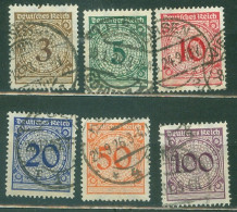 Allemagne  YV 331/336  Ou Michel 338/343  Ob  TB    - Gebruikt