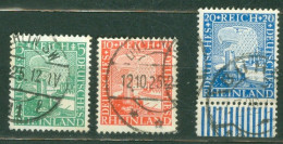 Allemagne  Yv  365/367  Ou Michel  372/374  Ob  TB  - Used Stamps