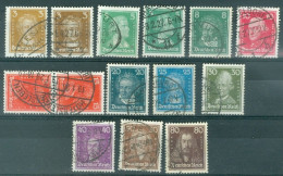 Allemagne  Yv  379/389  Ou Michel  385/397  Ob  TB  - Used Stamps