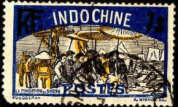 Indochine Poste Obl Yv:145 Mi:145 La Fondation De Saigon Dents Courtes (TB Cachet Rond) - Gebraucht