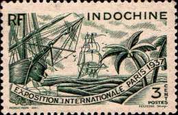 Indochine Poste N** Yv:194 Mi:221 Exposition Internationale Paris (G.trop.) - Unused Stamps