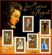 Bloc N°98 Personnages Célèbres Les Opéras De Mozart Année 2006 Classeur Bordeaux - Nuovi