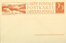 223  Suisse, Carte Illustrée, Entier Postal 1923: Hiver, Ski - Bildpostkarte Montana-Vermala / Valais - Ski