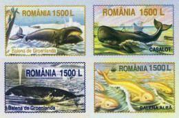 224  Baleines: 4 Entiers (c.p.) 2003 - Whales, Whaling Stationery Postcards. Whale Baleine - Walvissen