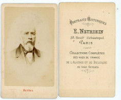 PHOTO ORIGINALE 85mm X 55mm BARBES PHOTO SIGNEE DE E.NEURDEIN 28 BOULD SEBASTOPOL PARIS - Beroemde Personen