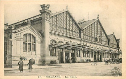 45 - Orléans - La Gare - Animée - CPA - Voir Scans Recto-Verso - Orleans