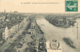 44 - Nantes - Le Quai De La Fosse Et L'Ile Grloriette - CPA - Voir Scans Recto-Verso - Nantes