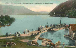 73 - Aix Les Bains - Lac Du Bourget - Débarcadère De Hautecombe - Animée - Colorisée - Vaches - Bateaux - CPA - Voir Sca - Aix Les Bains
