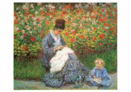 Art - Peinture - Claude Monet - Camille Monet Et L'enfant Dans Le Jardin 1875 - Boston Museum Of Fine Art - CPM - Voir S - Schilderijen