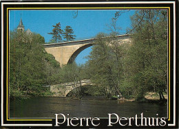 89 - Pierre-Perthuis - Les Deux Ponts Sur La Cure - CPM - Voir Scans Recto-Verso - Autres & Non Classés