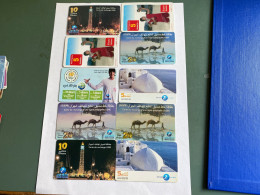 - 6 - Tunisis 10 Different  Phonecards With Variants - Tunisie