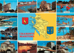 17 - Charente Maritime - Multivues - Carte Géographique - Blasons - CPM - Carte Neuve - Voir Scans Recto-Verso - Autres & Non Classés