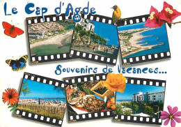 34 - Le Cap D'Agde - Multivues - Oiseaux - Papillons - Fleurs - CPM - Voir Scans Recto-Verso - Agde