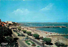 33 - Arcachon - La Plage Et La Promenade - Automobiles - Bassin D'Arcachon - CPM - Voir Scans Recto-Verso - Arcachon