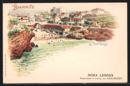 Lithographie Biarritz, Le Port Vieux  - Biarritz