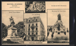 CPA Belfort, Hotel Jeannin, Statue Quand-Meme, Monument Des Trois Sièges  - Belfort – Siège De Belfort