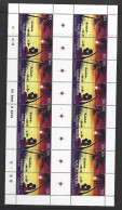 Nauru 1985 Christmas Pair X 8 In Full Margin Sheet Of 8 Pairs With Gutter , Imprint & Plate Numbers MNH - Nauru