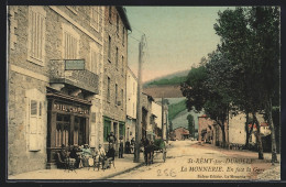 CPA St-Rémy-sur-Durolle, La Monnerie, En Face La Gare, Hotel Chapelat  - Sonstige & Ohne Zuordnung