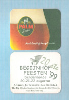 Bierviltje - Sous-bock - Bierdeckel -    PALM - 20 ST BEGIJNHOFFEESTEN - DENDERMONDE 22 AUGUSTUS '99- ADAMO .... (B 384) - Bierviltjes