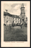 CPA Hurebache, Hauptverbandplatz Avec L'Église  - Sonstige & Ohne Zuordnung