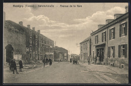 CPA Hussigny, Rue De La Gare  - Sonstige & Ohne Zuordnung