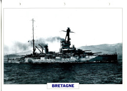 Fiche Navires De Guerre Navires De Ligne FRANCE  1913 -  BRETAGNE - Other & Unclassified