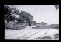 Cp, Chemin De Fer, La Gare, 60, Breuil Le Sec, Vierge - Stations - Zonder Treinen